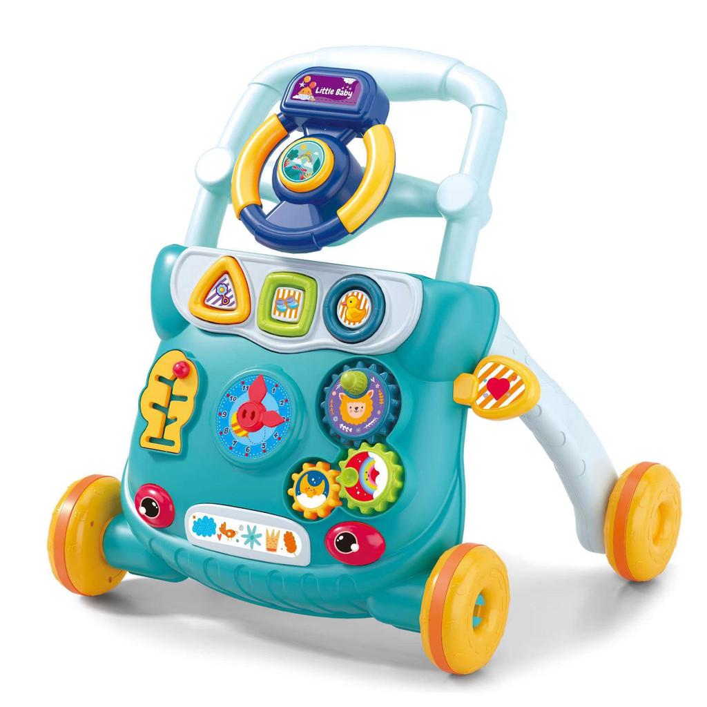 Verstellbarer Lauflernwagen für Babys mit Musik
