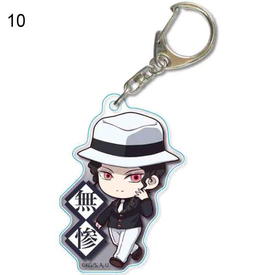 Anime Demon Slayer Model Figure Acrylic Keychain Hanging Toy Bag Pendant Gift