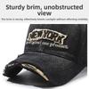 Washed Cotton Broken Hole Baseball Cap Sun Protection Duckbill Cap  For Man Women Fashion