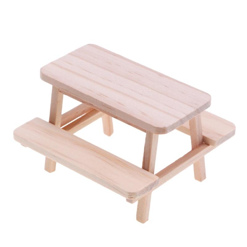 

Handworked Doll House Wood table Chair Set Natural Component Nonpoisonous Stable Design Perfect For Diminutive Home Decoration And Play 1