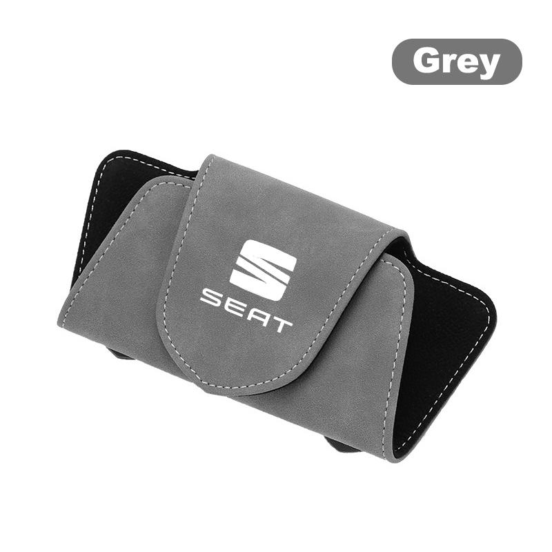 Suede Car YU29 Glasses Storage Sunglasses Storage Holder For SEAT Ibiza Leon Cupra E-Racer Ateca FR Toledo Auto Interior Accessories