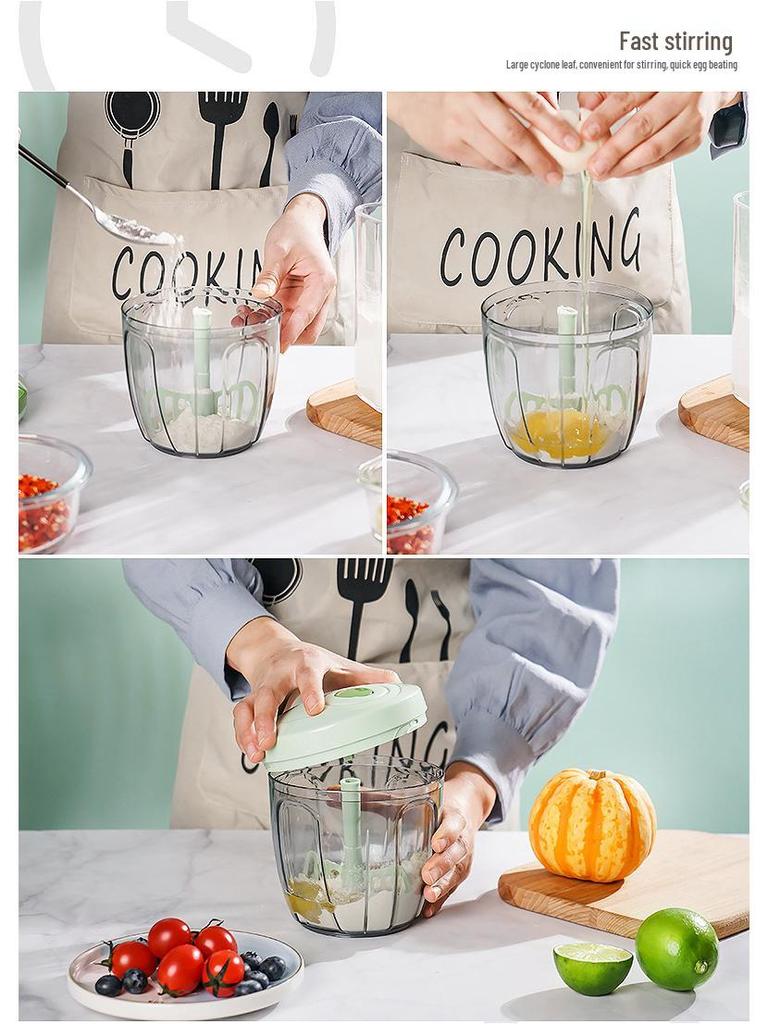 Manual Food Processor: Pumpkin Masher, Meat Grinder, Baby Food Maker, Onion Ginger Garlic Chopper