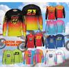 25-26 Spring and Autumn Motocross Long-sleeved Shirts, Colored Motocross Bikes, 3D Printed T-shirts, Motocross Team T-shirts
