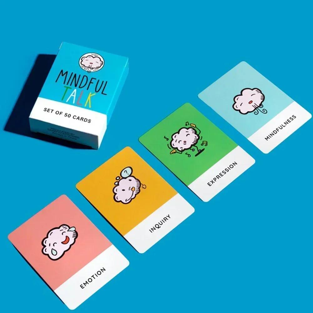Mindfulness Talk Card Game Kids Mindful Cards for Children and Parents