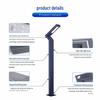 3-Meter Modern Aluminum Solar Courtyard Light - Waterproof & Rustproof for Outdoor Use