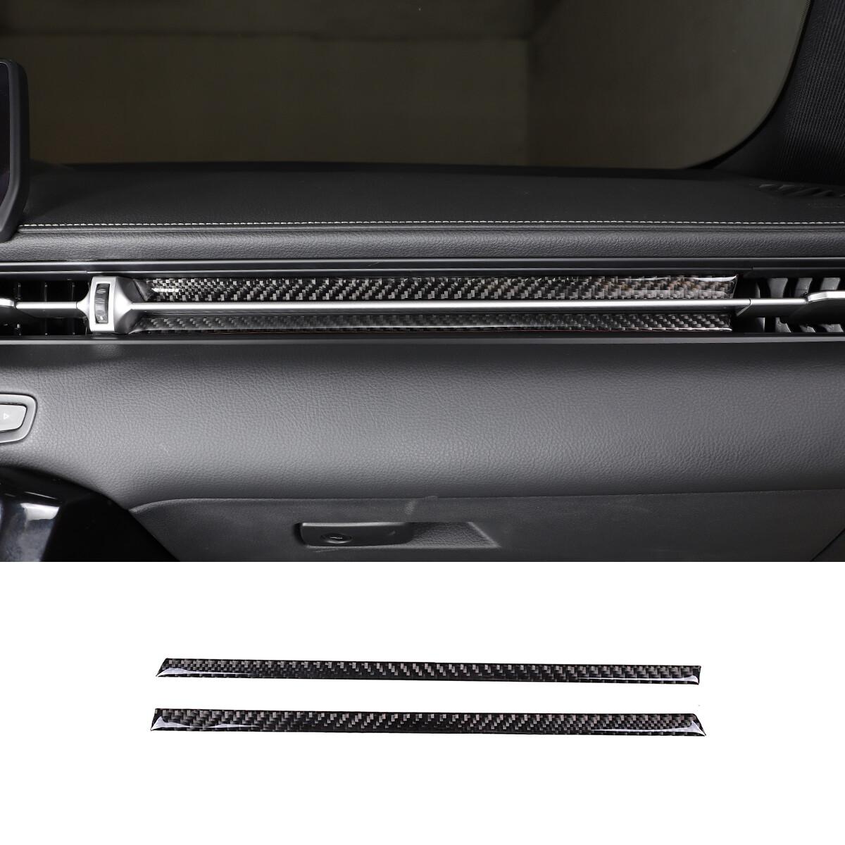 Carbon Fiber Co-pilot Position Dashboard Trim Cover For Toyota Supra19-24