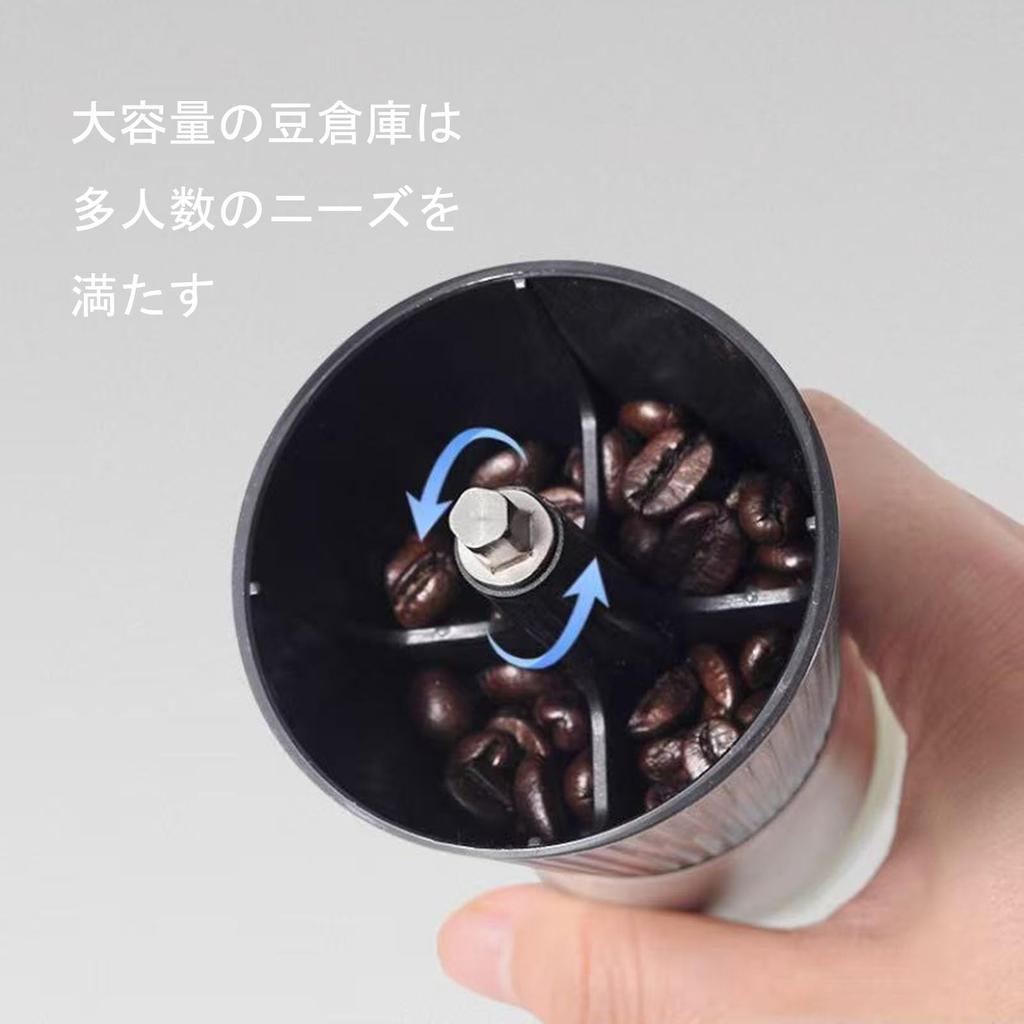 Portable, 160ml Capacity Ceramic Coffee Mill with Adjustable Coarseness, Transparent Cover for Viewing Inside, Perfect for Travel, Camping, Office,