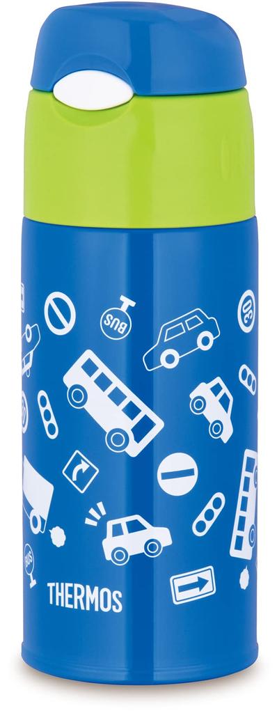 Thermos Water Vacuum Insulated Straw Blue For For Going To Kindergarten And For Cooling BLGR Bottle, Bottle, 400ml, Green, Children, School, Only,