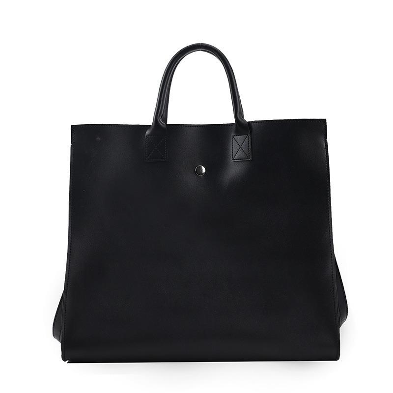 New women's tote bag solid color simple high-end pu material women's handbag shoulder bag fashion messenger bag