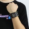 Men's Exaggerated Skull Rivet Leather Bracelet - Punk Rock Trendy Accessory