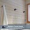 304 Stainless Steel Double Robe Towel Hook Matte Black Hand Towel Holder  Bathroom