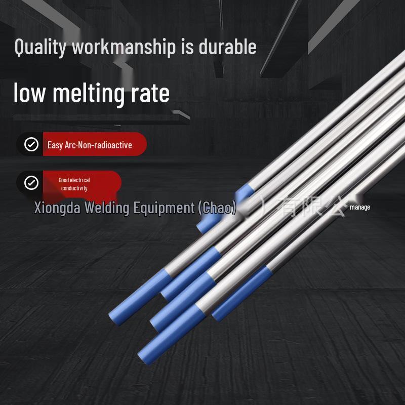 JIO Blue Lanthanated Tungsten Electrodes for Argon Arc Welding, Sizes 1.6, 2.0, 2.4, 3.2, with National Standard Compliance
