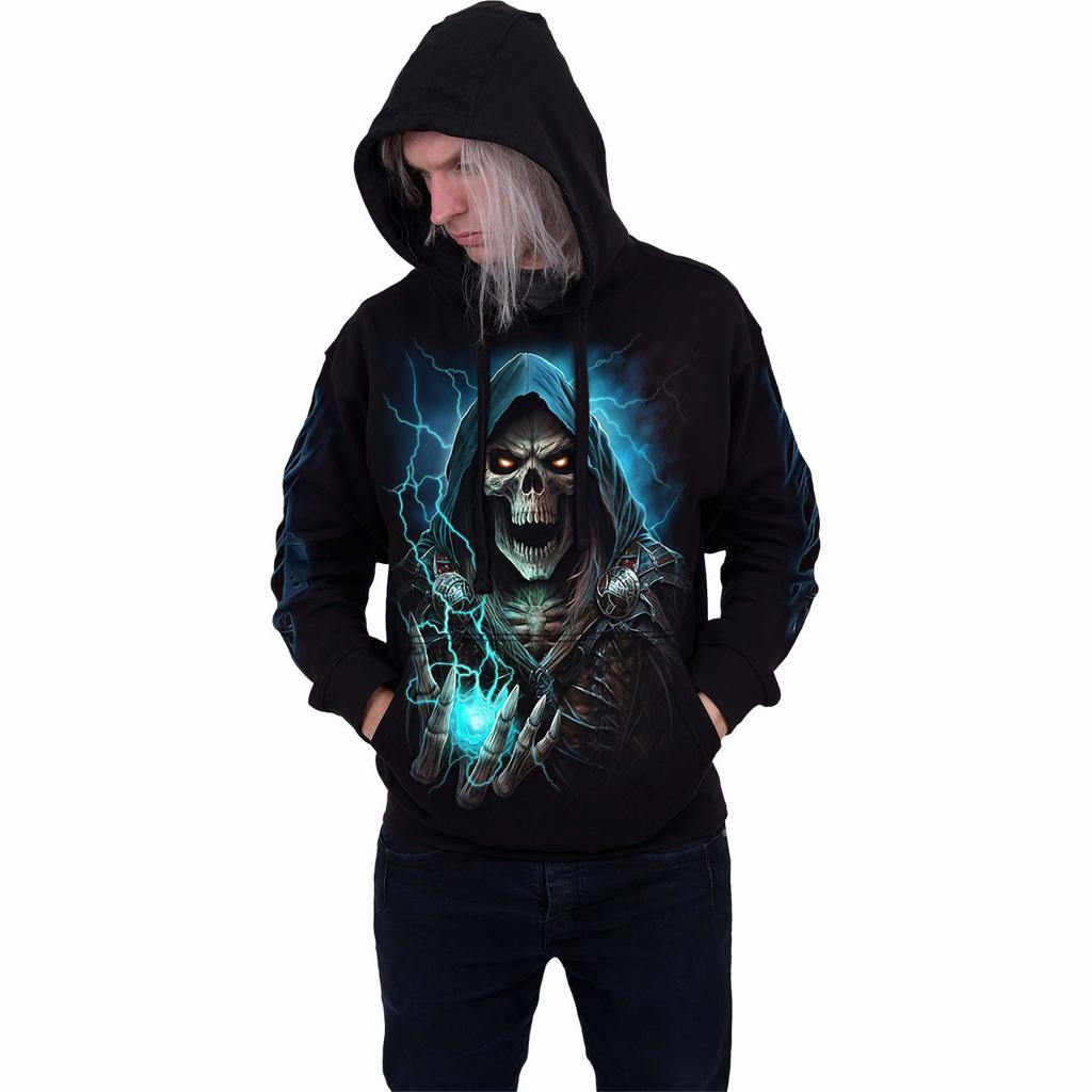 Spiral Direct Unisex Adult Dead Metal Back Print Pullover Hoodie