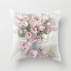 Rose Flower Cushion Cover Nordic Style Home Wedding Decoration Sofa Bed Car Pillowcase Pillow