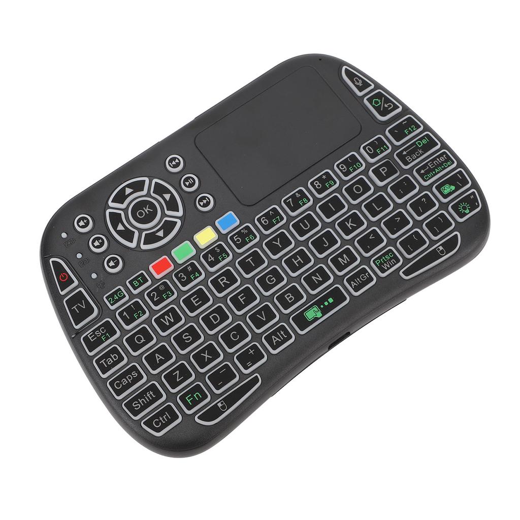 Mini Wireless Keyboard Handheld Remote Control Touchpad Fast Typing with RGB Backlight for Android TV Box