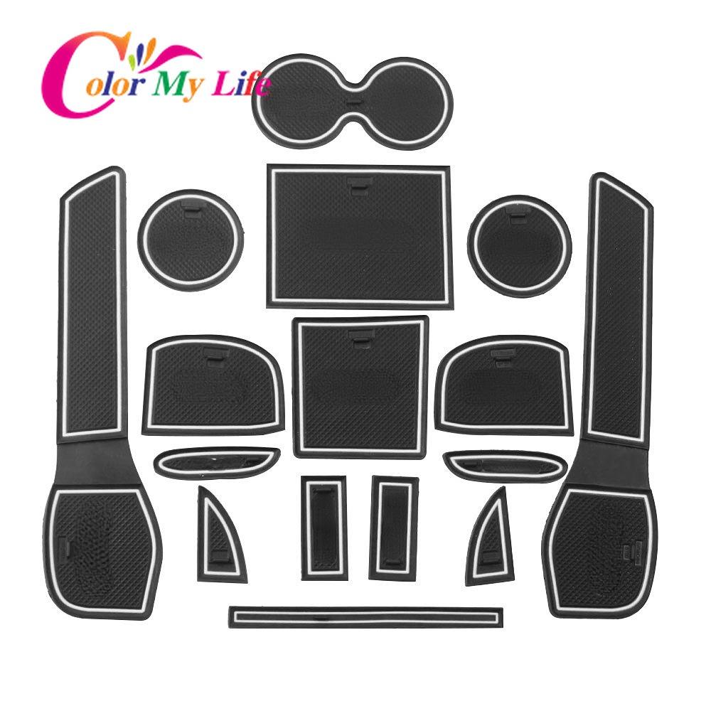 Rutschfeste Türrillenmatte für Nissan X-Trail X Trail T32 2014 2015 2016 2017 2018, Torschlitz-Pad, rutschfeste Tassenmatten