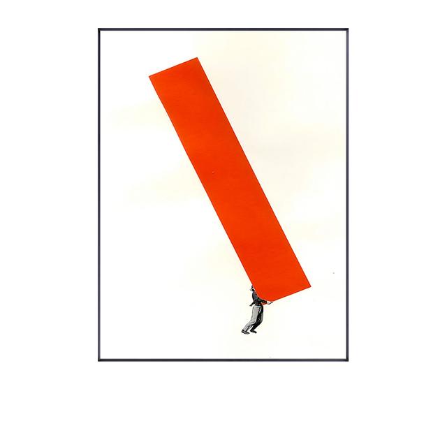 Nordic Figure Wall Art Canvas Painting Humorous Posture Prints Modern Wall Colorful Picture for Living Room Unique Poster Decor