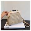 Fashionable and Trendy Straw-woven Small Square Bag Stylish and Versatile Personalized Single-shoulder Crossbody Bag