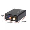 Digital Coaxial Optical To Analog 3.5mm Headphone Jack Converter Optical Audio Adapter for Toslink RCA