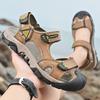 Sommer Übergröße Echtes Leder Herren Sandalen Sommer Herren Strand Sandalen Outdoor Sandalen für Herren