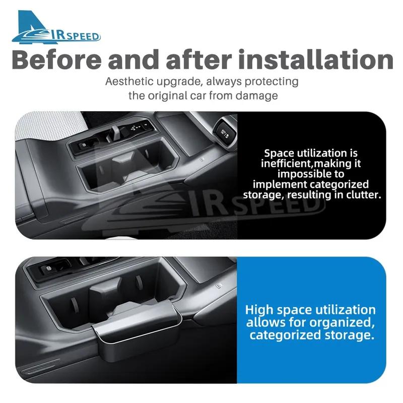 Für Toyota RAV4 2026-2027 Mittelkonsolen-Organizer-Schale Auto-Innenzubehör-Set Premium ABS Hängender Getränkehalter Behälter