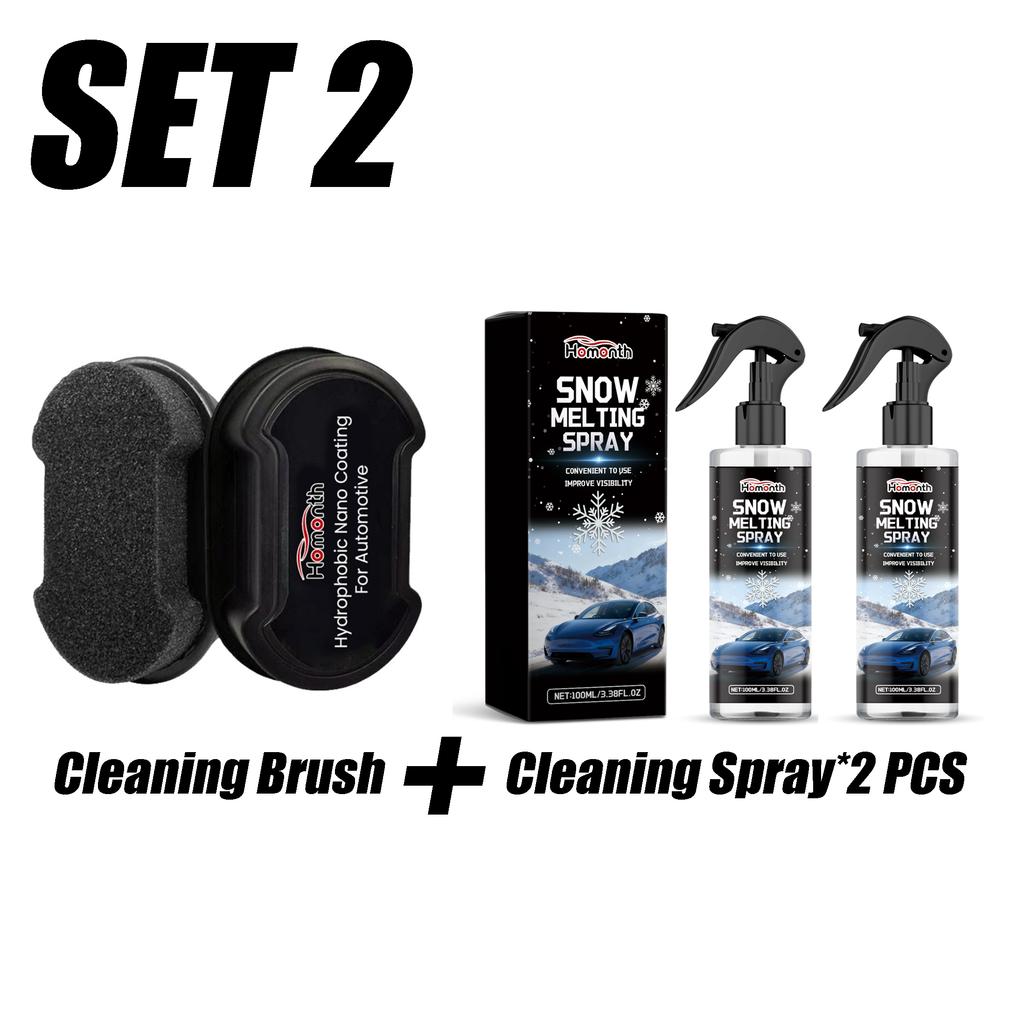 Car De Icer Spray Auto Snow Melting Agent Melts Frost Clear Vision Safe Driving Car Defrosting Snow Dissolving Cleaner Spray