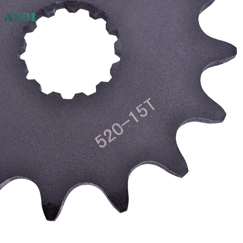 Front Sprocket 520 15T for CF Moto 650 MT 700 CF-X For Kawasaki 400 Ninja EN EX KLE 650 ER-6f Z650 W800 KX250 For Suzuki SV650