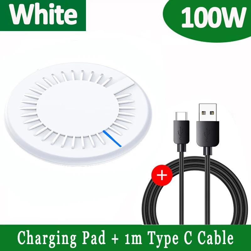 30W Wireless Charging Mobile Phone Wireless Charger Pad for iPhone Samsung Xiaomi Android round Ultra-Thin Fast Desktop Charging
