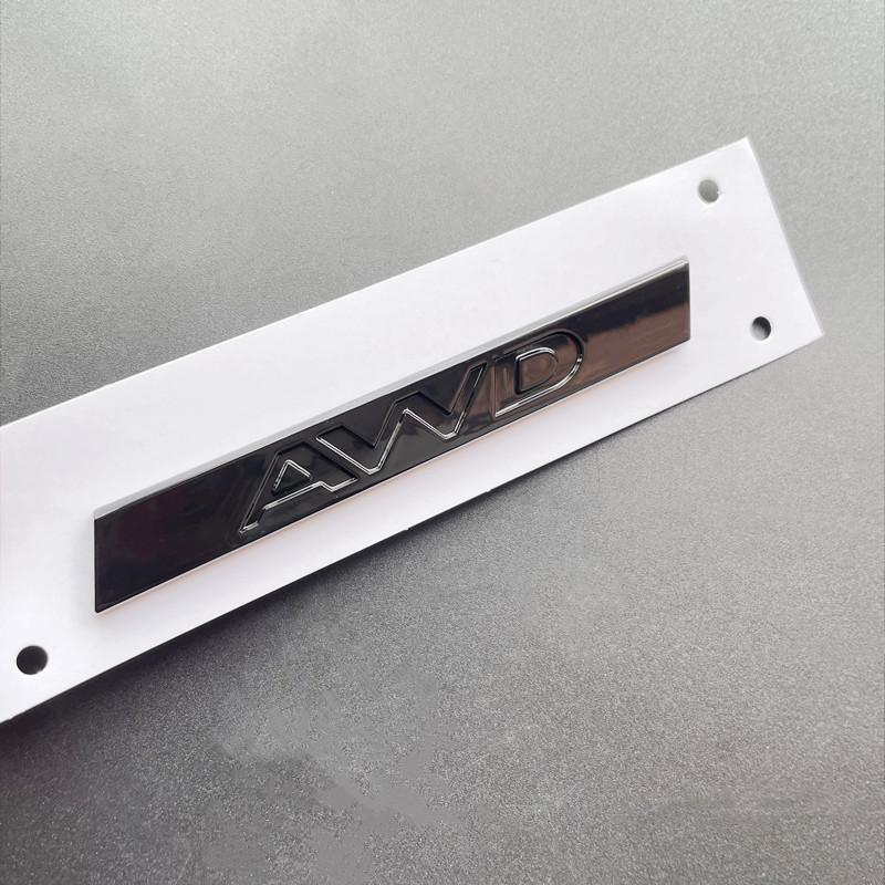 3D ABS Self-Adhesive Chrome Black Logo AWD Emblem Decal Car Trunk Badge Sticker For F-PACE E-PACE F-TYPE XJS XJ8 XF X260 XE XEL XFL Accessories