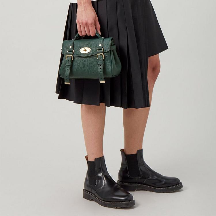 Mulberry Fashion Casual Leather Tote Bag Mini Women Handbags Green RL6595-736Q633