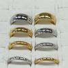3mm 4mm 6mm 8mm Breite Edelstahl Goldfarbe Ring Damen Herren Minimalistisch Trendig Partnerringe Schmuck Hochzeitsgeschenk