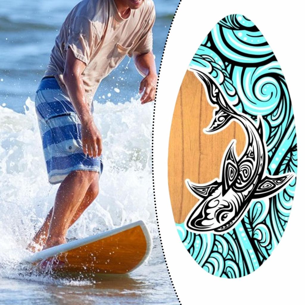 Skimboard Houten Skimboard, Staand, Watersporten, Strand Zandbord Klein Surfboard
