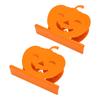 2pcs Cute Pumpkin Napkin Holder  Iron Paper Napkin Holder Hollow Decorative Tissue Dispenser 
