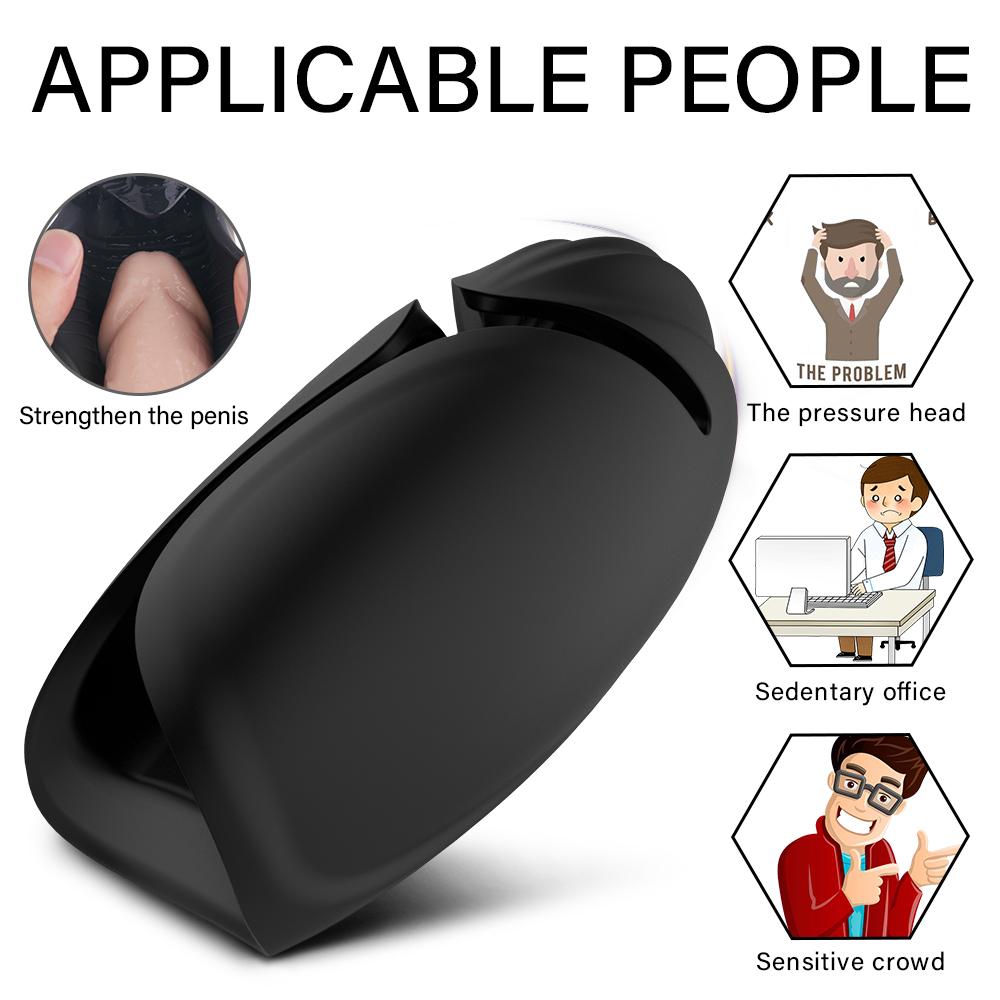 Automatyczny wibrator żołędzi męski Masturbator puchar trener penisa opóźnienie wytrysku USB Charge Penis Endurance Massager Sex zabawki dla mężczyzn