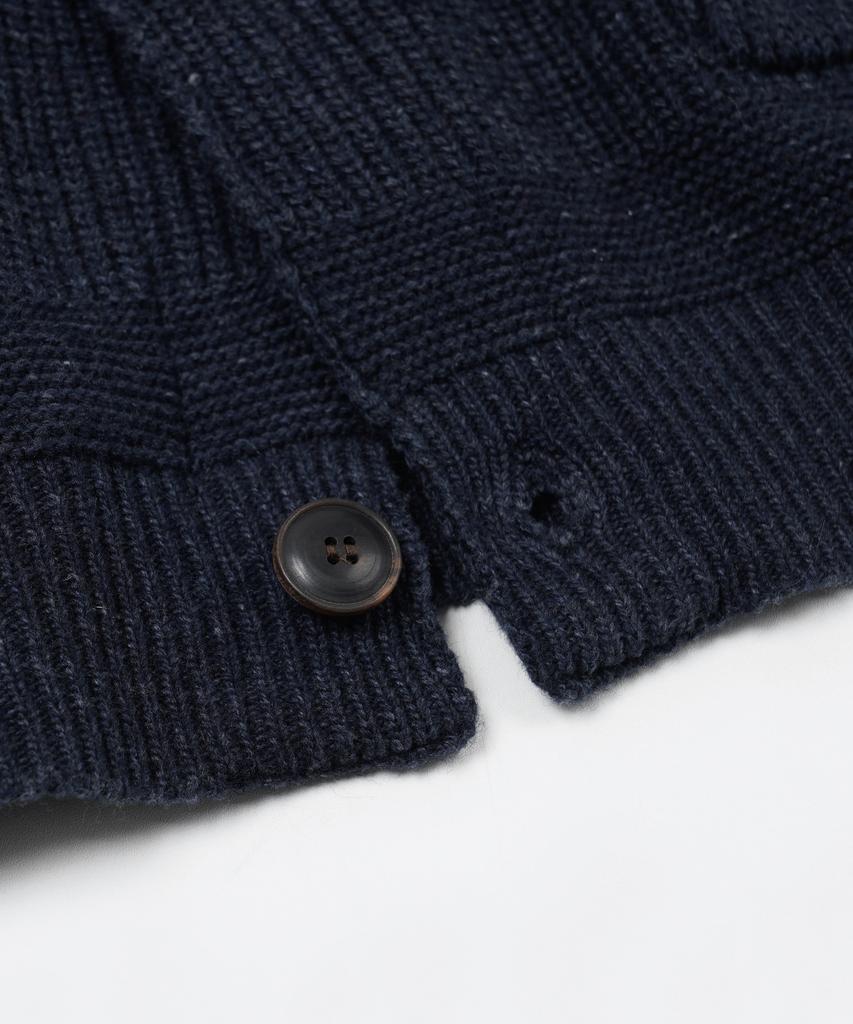 Frizmworks Heavy Wool Round Cardigan _ Indigo