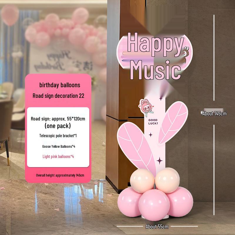 Birthday Welcome Sign & Balloon Decoration for 10-12 Year Olds, Customizable KT Board