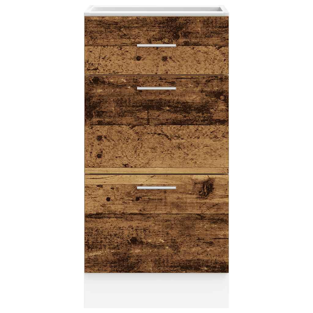 Lyon Under Cabinet with Vintage Wood Look 40 X 46 X 81.5 Cm Particleboard