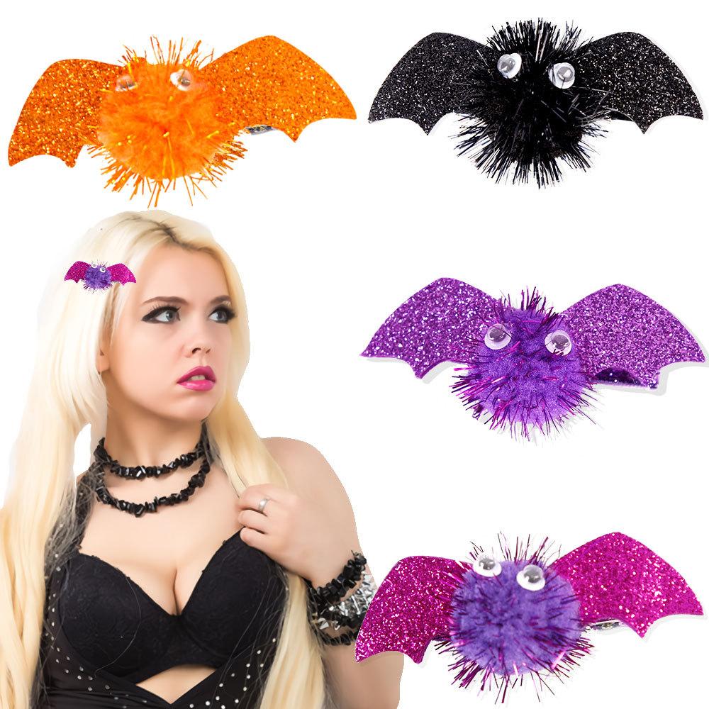 Halloween Party Favors for Kids Funny Eyeglasses Bracelets Pumpkin Keychains Bat Hair Clip Trick or Treat Cosplay Decorations