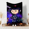 1pc Blanket - Coraline Print Design, Lightweight Blanket for Sofa, Bed- Soft &Warm, Gift for All Seasons