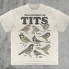 Stop Staren Naar Mijn Tieten Shirt Meme Vogelshirt Vintage Stijl Unisex T-shirt Beledigend Unisex T-shirt Ongepast Grappig Gag Cadeau
