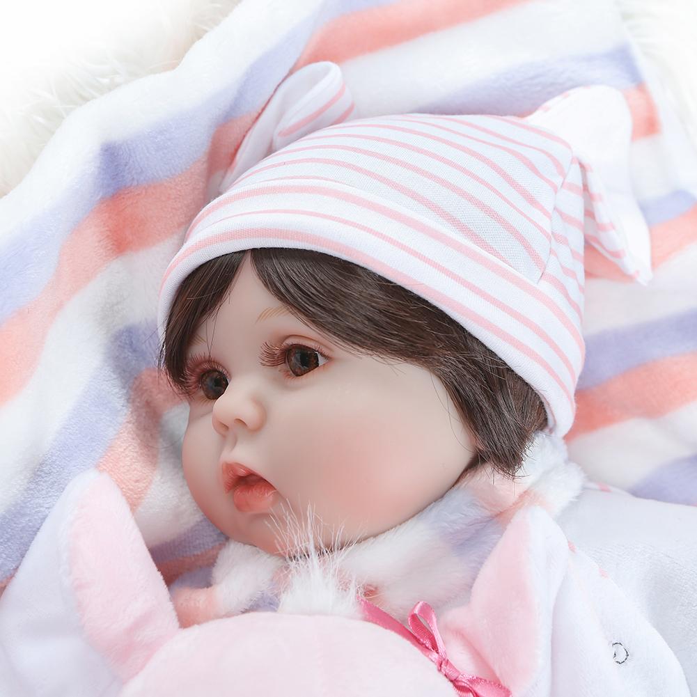 NPK Reborn 55CM Weiches Silikon Neugeborenen-Babypuppen Spielzeug Große Lebensechte Puppen