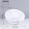 Natural Marble Fruit Bowl Living Room Table Decor Elegant Round Serving Tray In White Grey Black Vein Stone