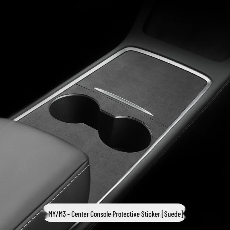 Silikon-Schutz für Tesla Model 3/Y Konsole - Karbonfaser-Textur