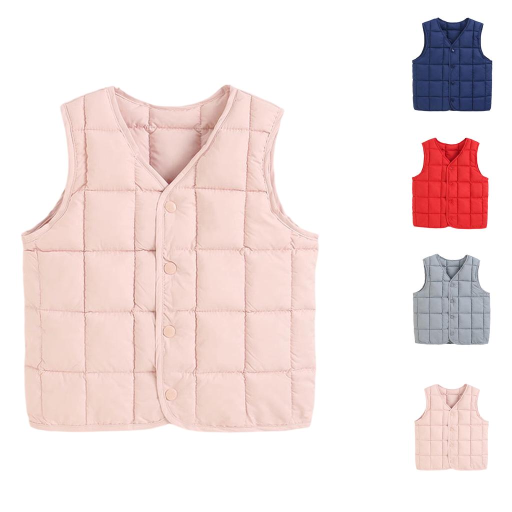 Children's Fashionable Casual Hooded Vest Jacket