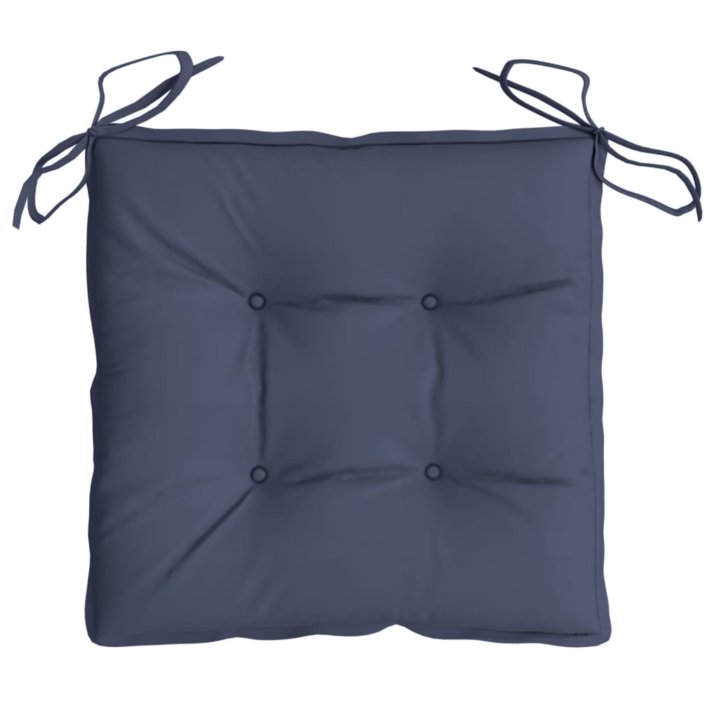 Chair Cushions 6 Pcs. Navy Blue 40 X 40 X 7 Cm Oxford Fabric