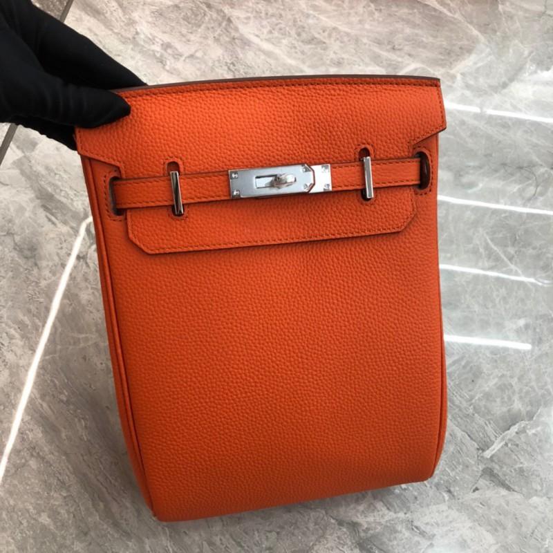 Borsa a tracolla larga intrecciata per petto in pelle di mucca Togo, zaino diagonale semplice e alla moda, strato superiore