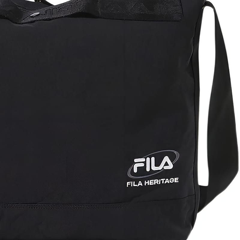 Fila Nylon Shoulder Bag, Crossbody Bag Large Unisex Black FS3BCF6332X-BLK