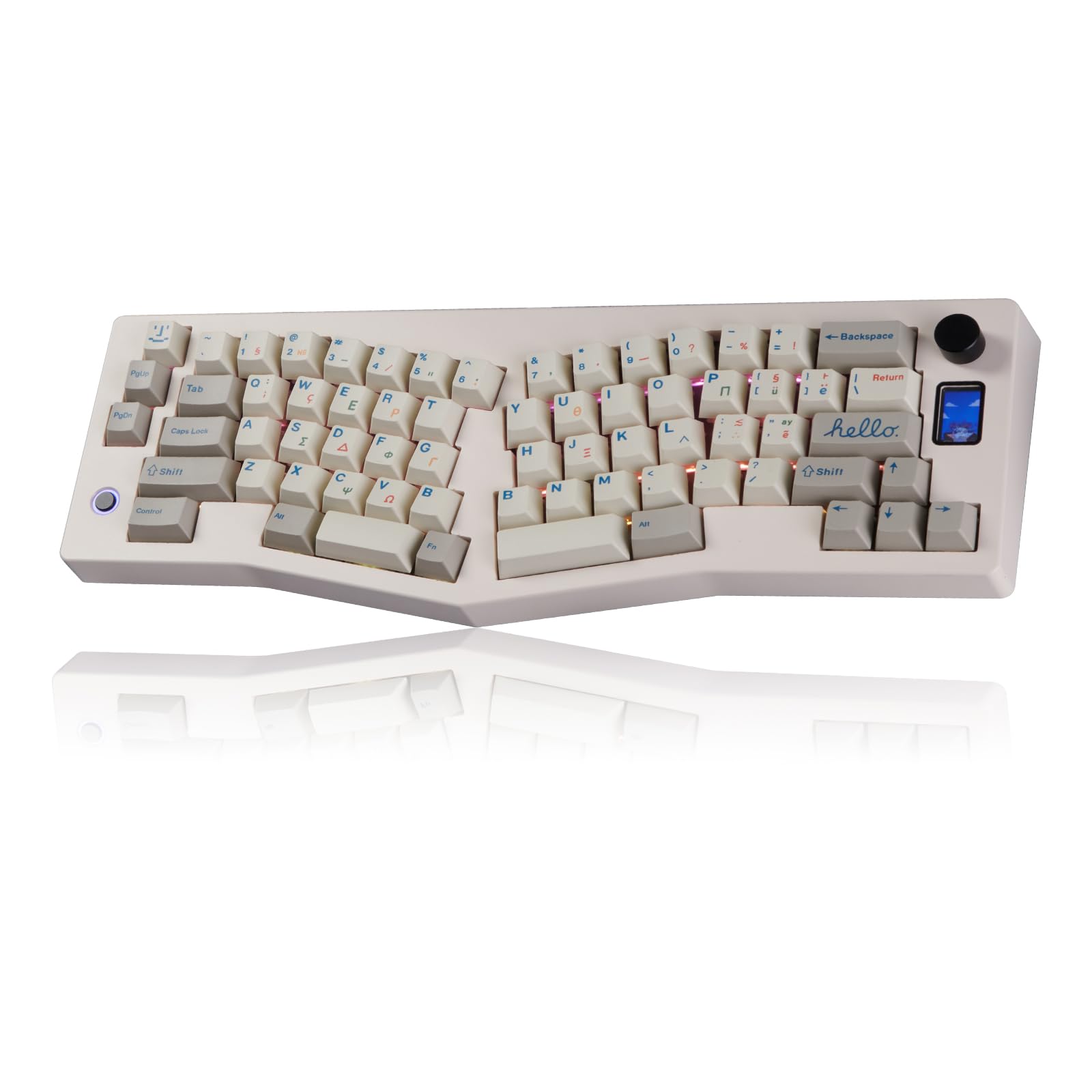 

CIDOO ABM066 Alice Keyboard Hot Swap Mechanical Keyboard RGB Wireless Custom Gaming Keyboard Silent Linear Switch VIA Programmable Volume Knob for
