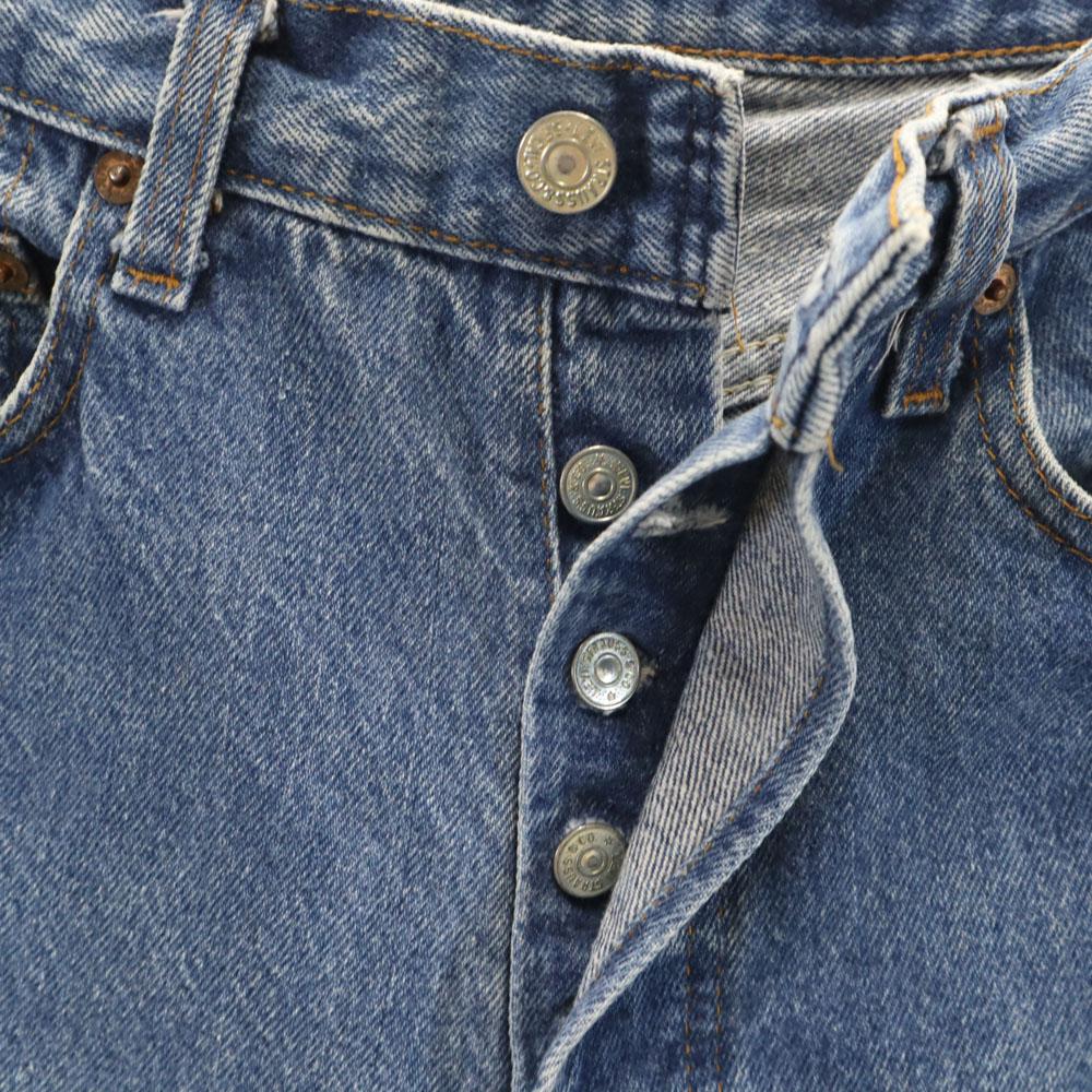 Levi's 80s 501 Vintage Tapered Denim Pants W30 Wash Blue Jeans Women Used