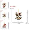 Acrylic Car Hanging Ornament Pack For Christmas Tree And Vehicle Interior Decoration